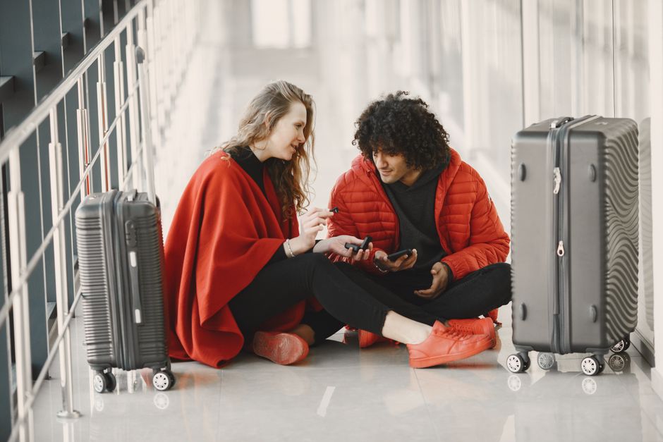 A conversation about at the airport.