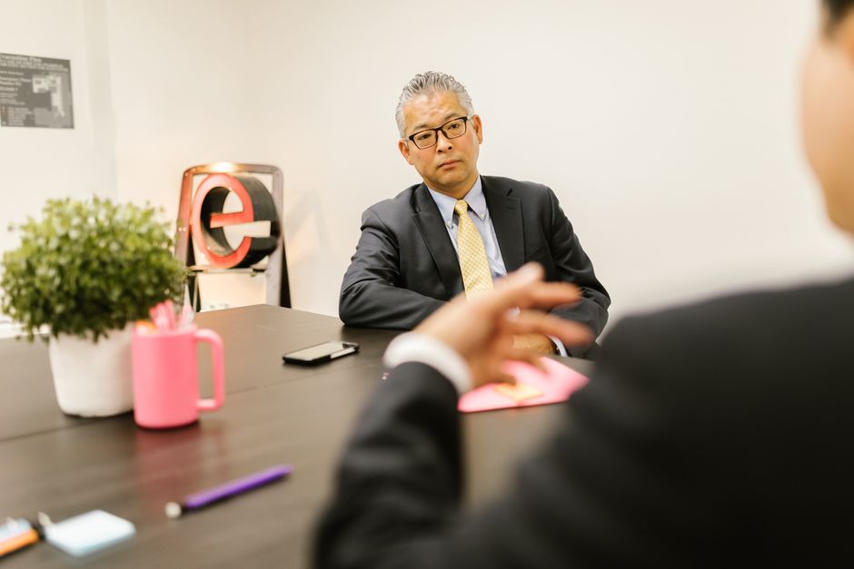 A conversation about business ethics.