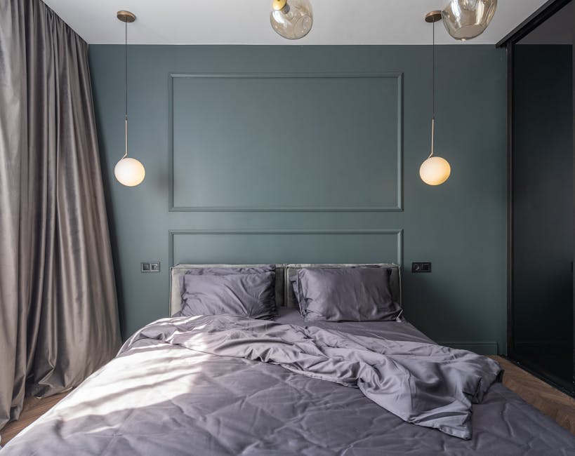 bed in a bedroom
