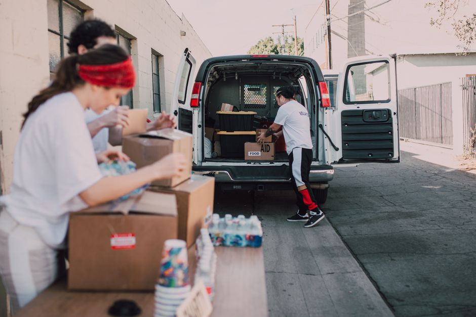 charity work scene
