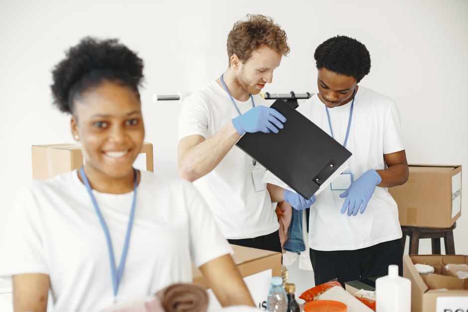 people engaged in charity work