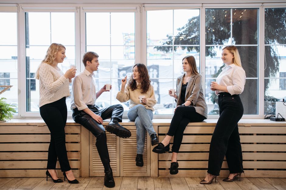 people engaged in company culture
