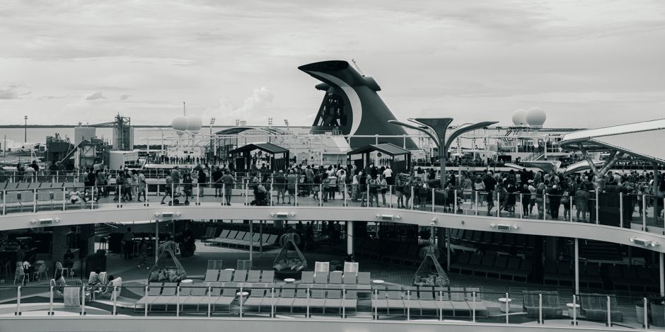 people engaged in cruise holidays