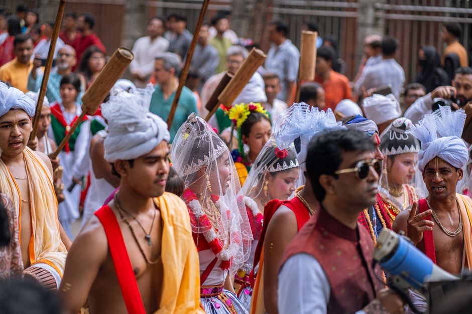 people engaged in cultural festivals