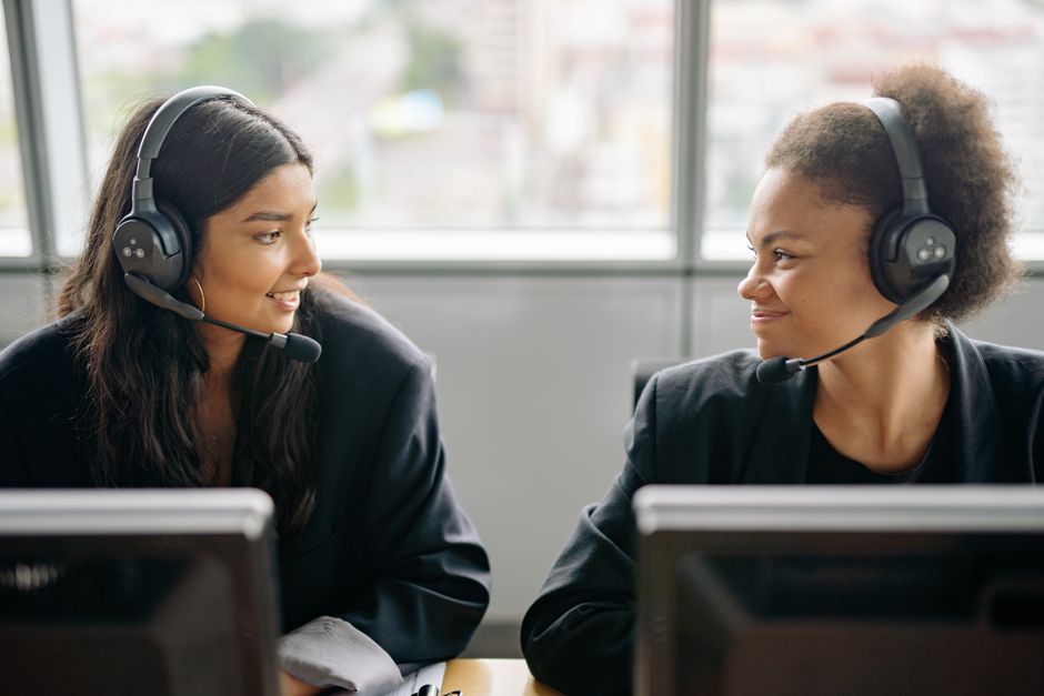 A conversation about customer service.
