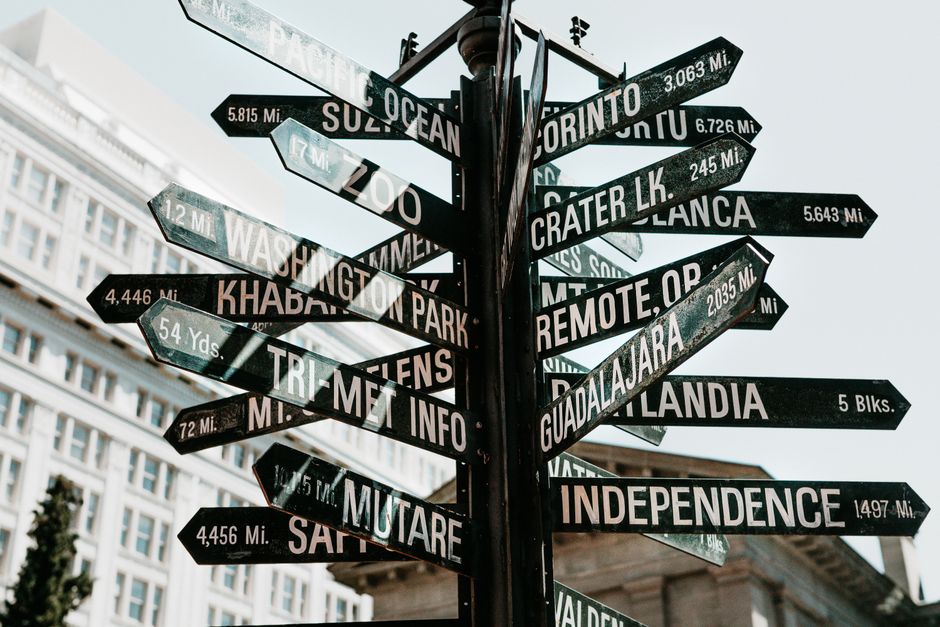 A conversation about directions and places.