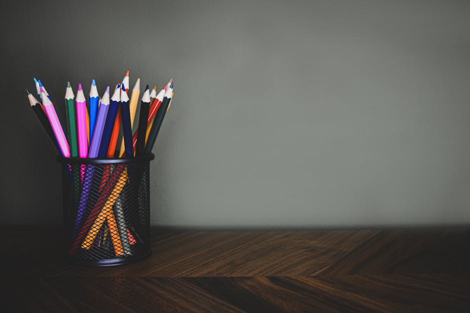 pencil on a table