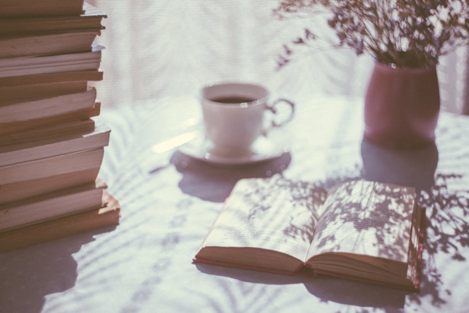 open book on table