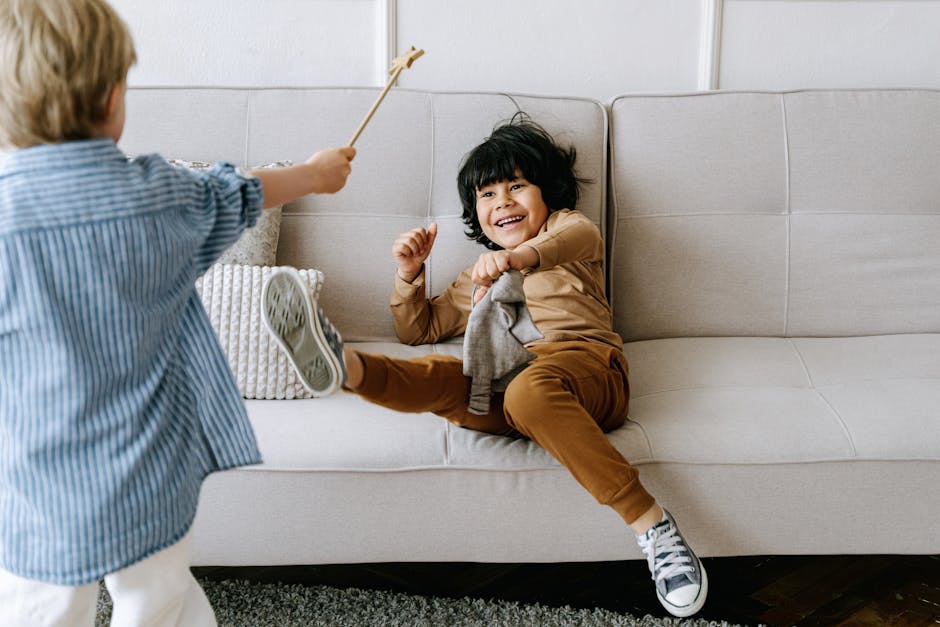 two children playing together