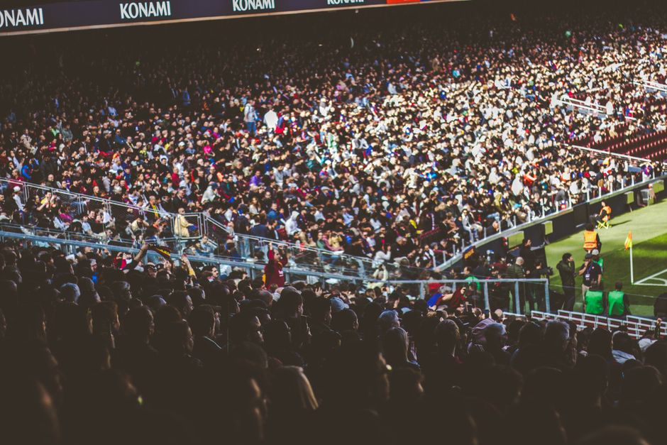 people engaged in football and sport culture