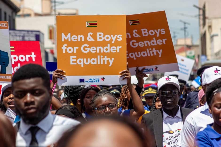 people engaged in gender equality