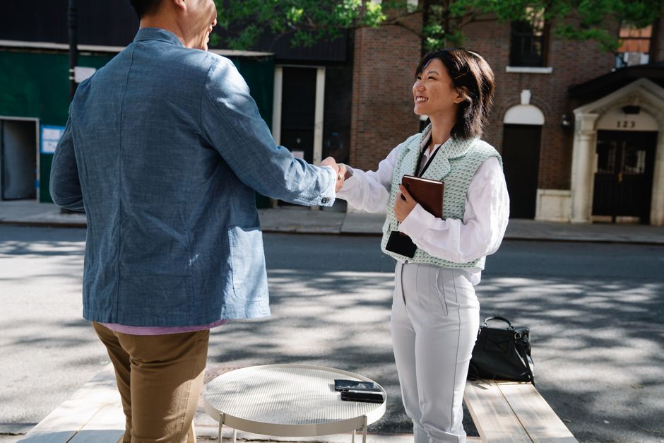 A conversation about greetings and introductions.