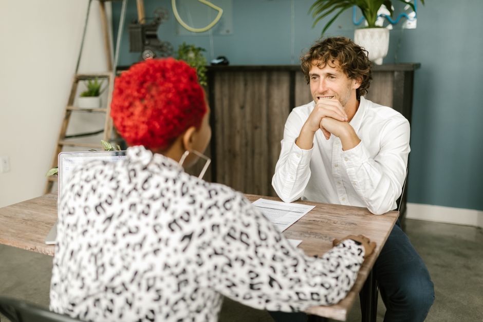 people engaged in job interviews