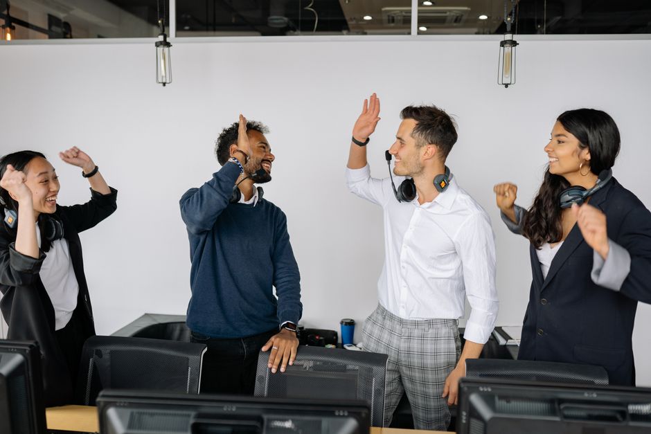 people engaged in job satisfaction