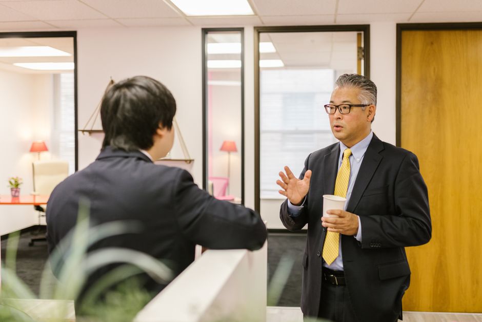A conversation about leadership skills.