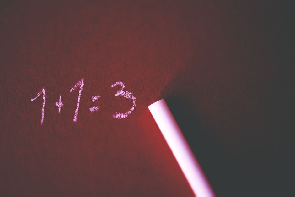 number fifteen on a chalkboard