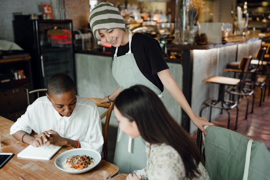 A conversation about ordering food abroad.