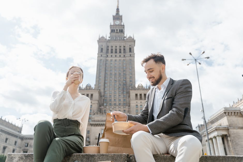 person having lunch