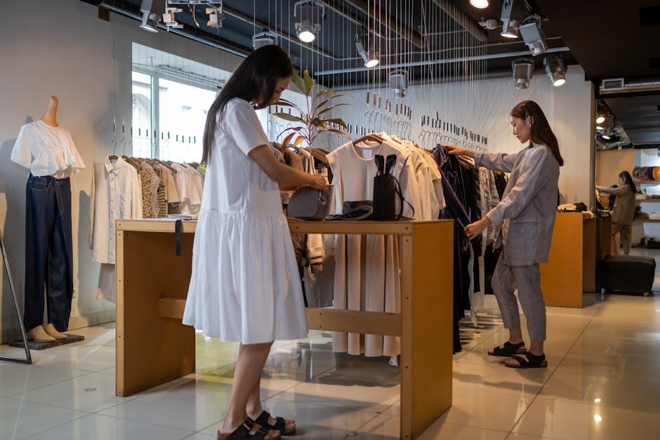 interior of a clothing store