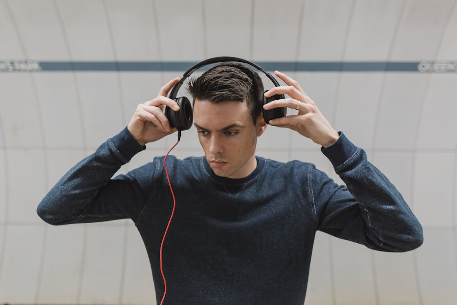person with headphones