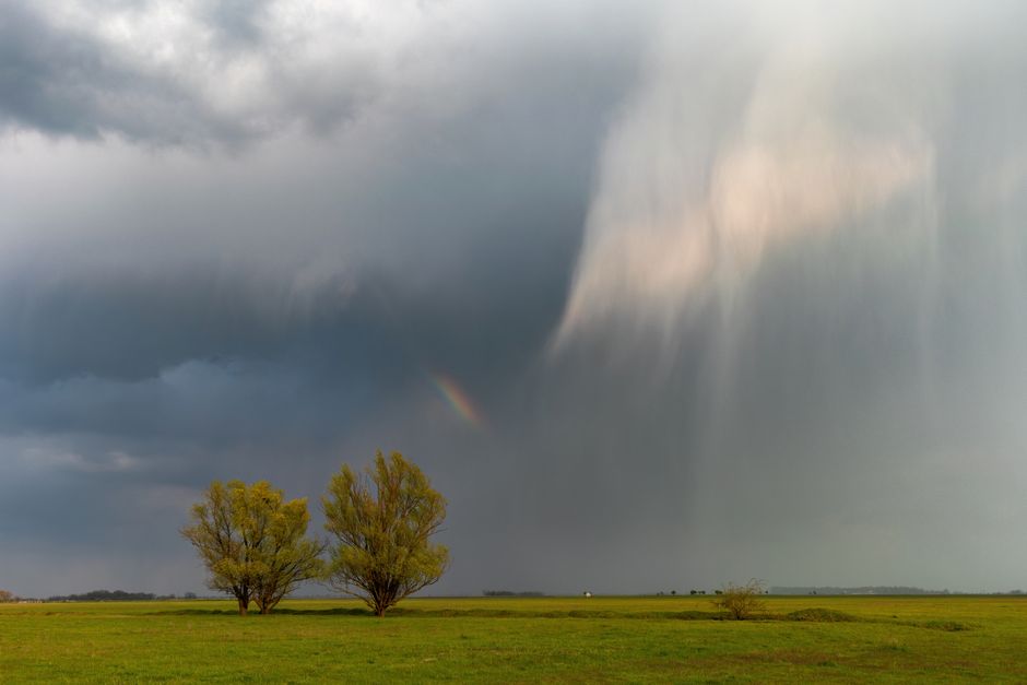 two images of different weather conditions