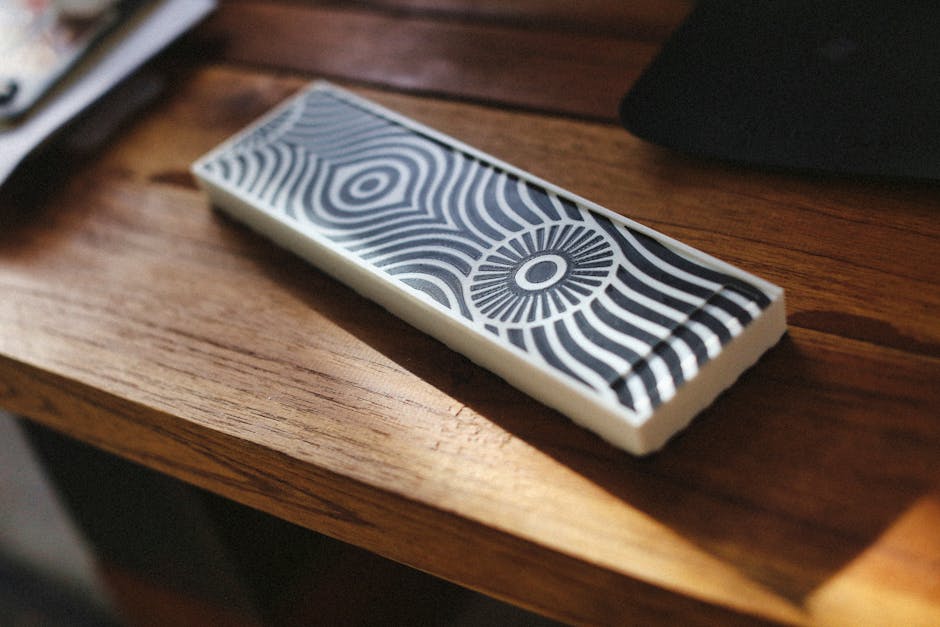 rectangle shape on table