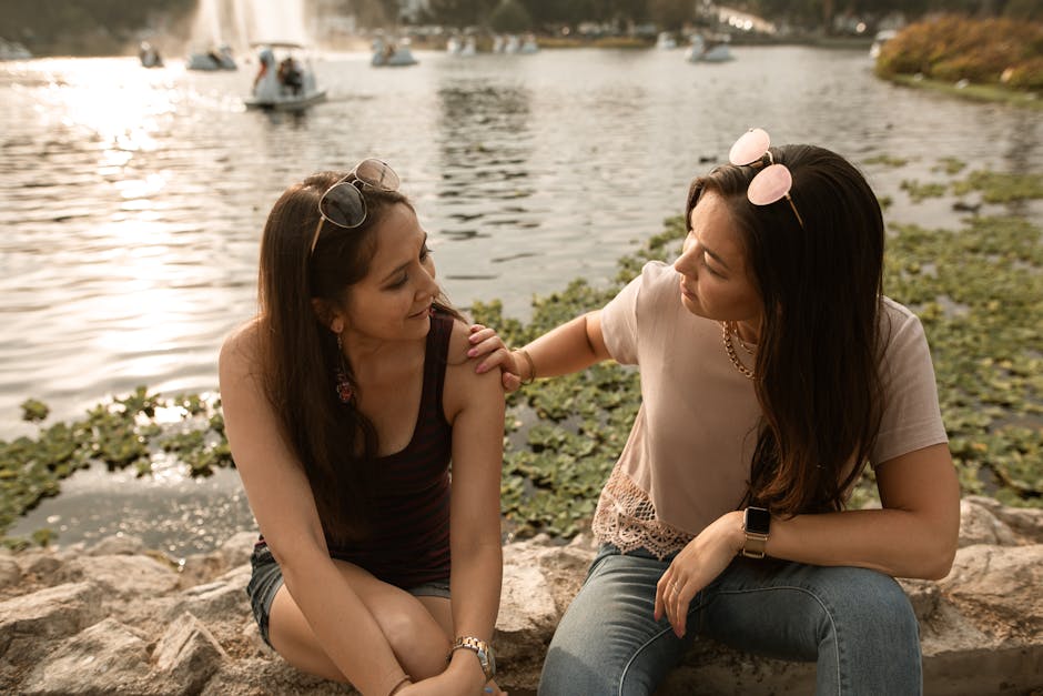 friends talking together