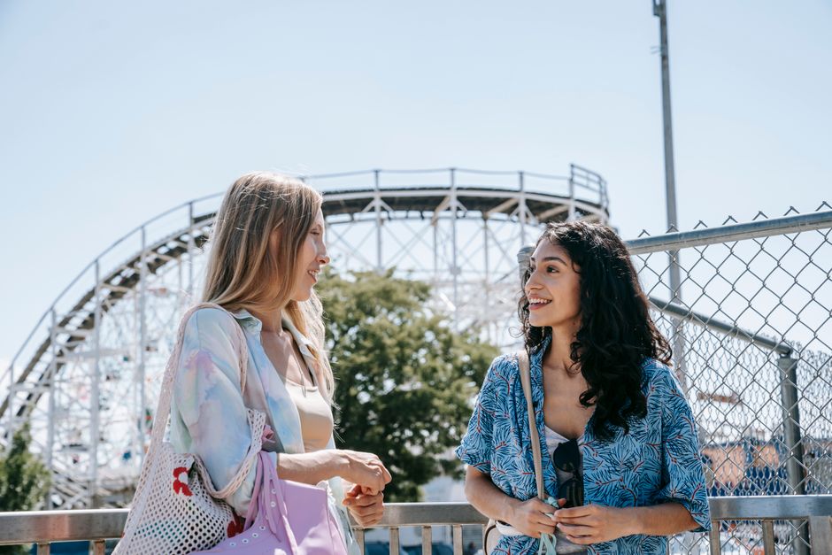 A conversation about theme parks.
