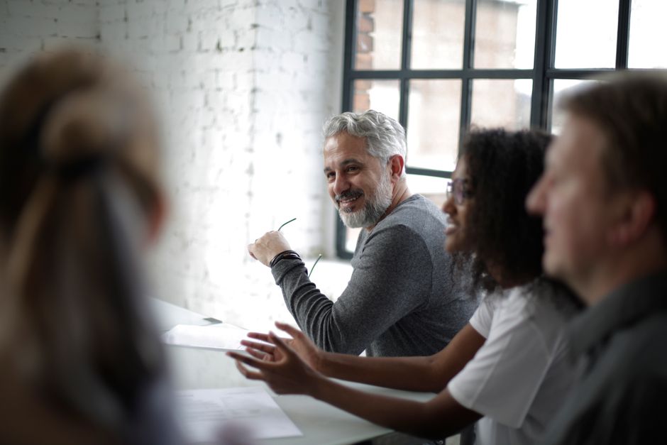 people engaged in thought leadership