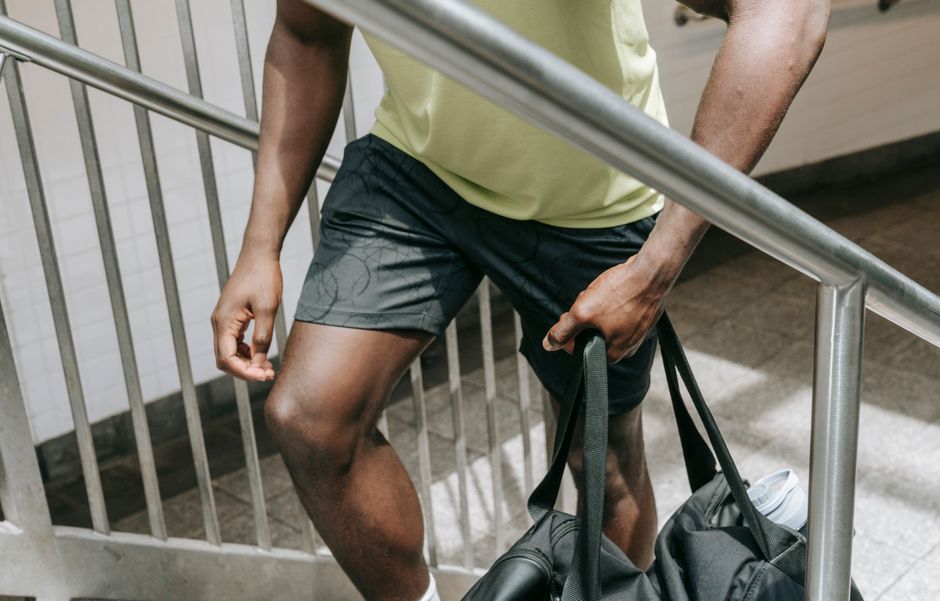 man wearing shorts