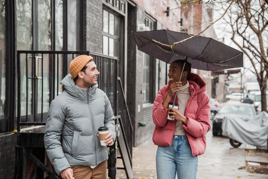 A conversation about weather song.